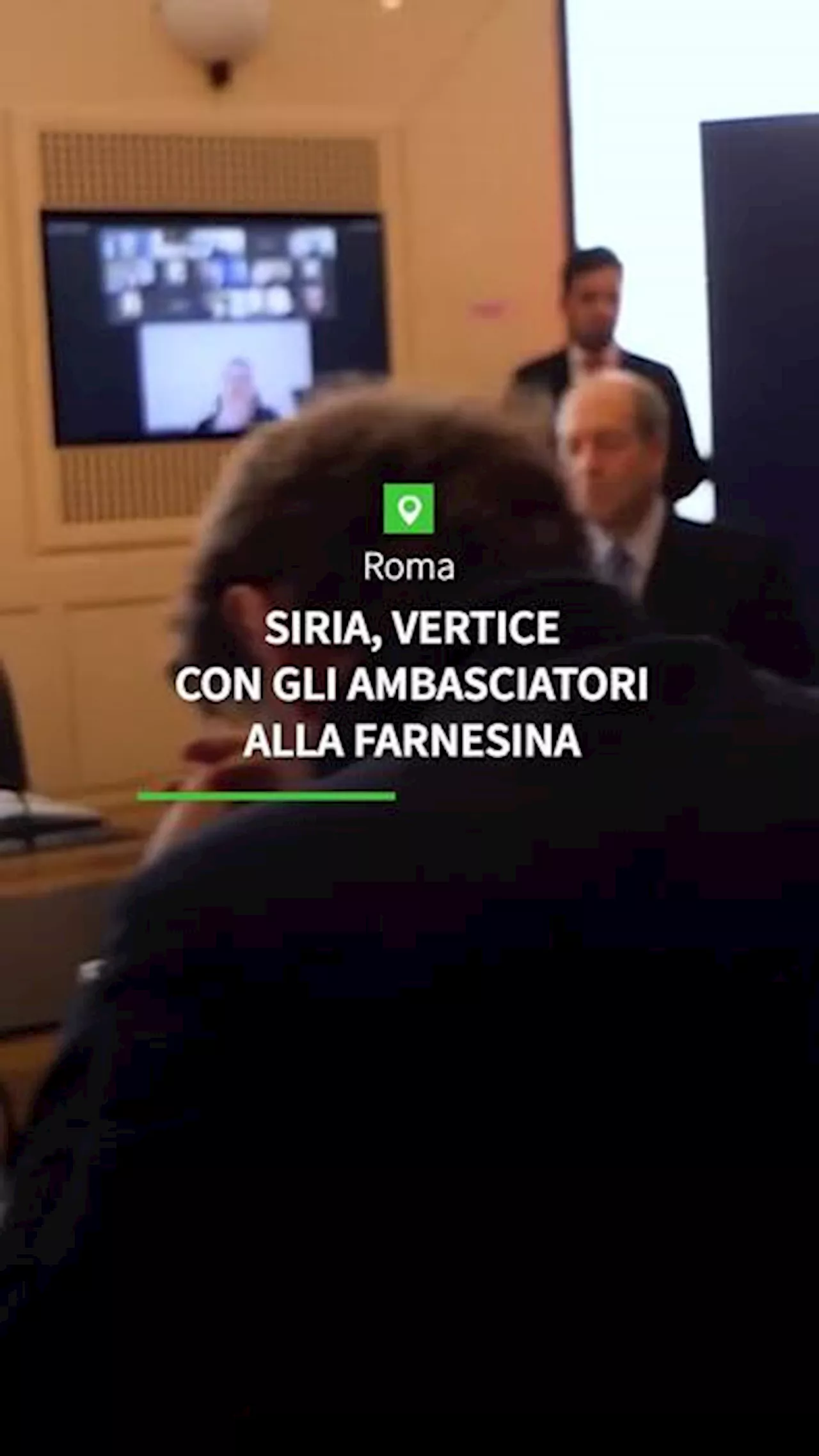 Siria, vertice con gli ambasciatori alla Farnesina