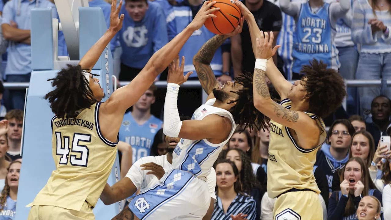 Trimble helps No. 20 North Carolina top Georgia Tech, 68-65