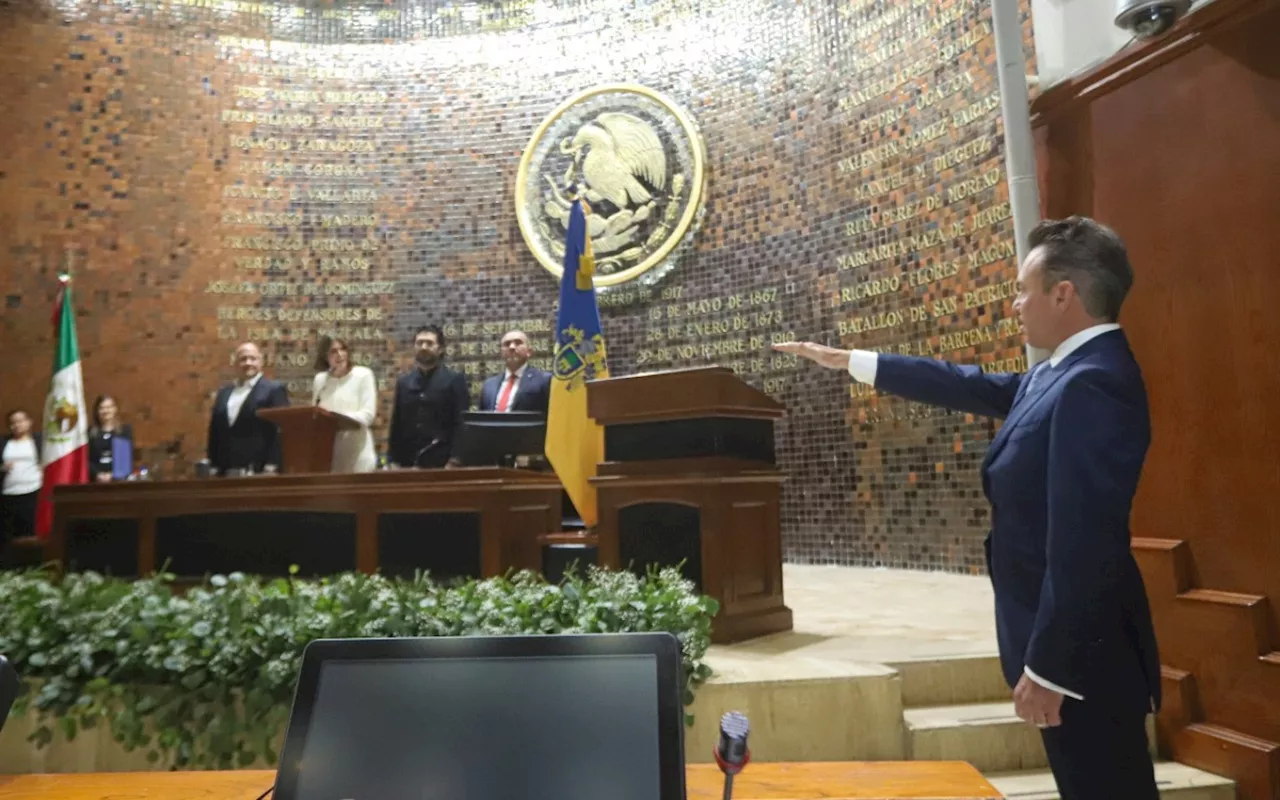 Pablo Lemus rinde protesta como gobernador de Jalisco; ofrece 'cooperación sin sumisión' a Sheinbaum