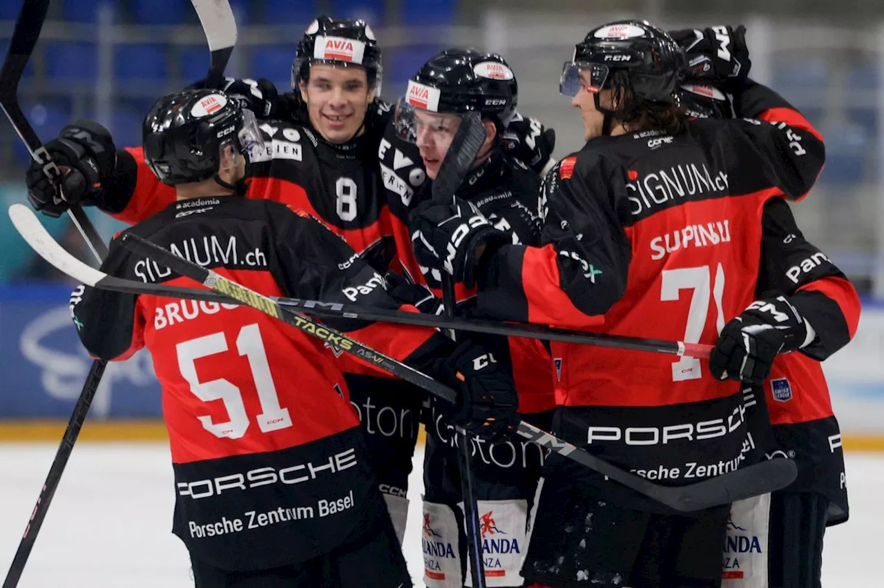 Eishockey: EHC Basel schlägt HC Thurgau und ist in Swiss League Erster