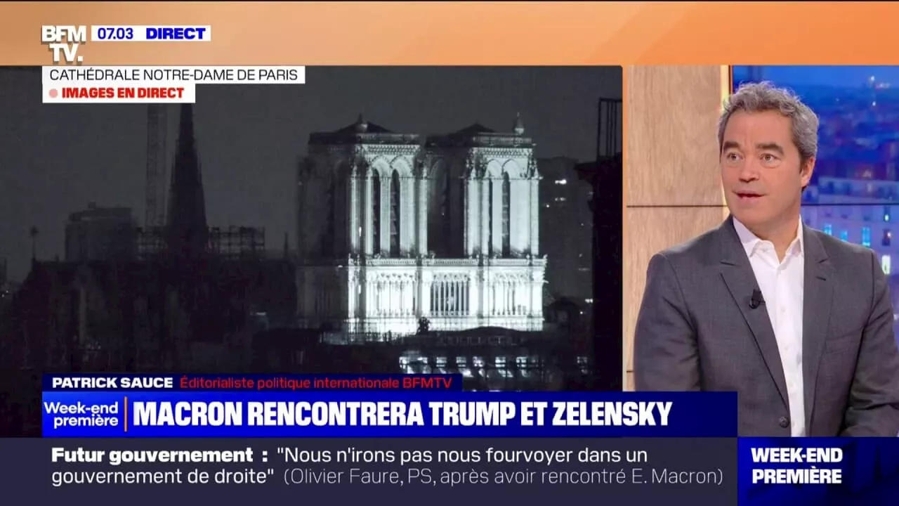 Réouverture de Notre-Dame: Emmanuel Macron s'entretiendra avec Donald Trump puis Volodymyr Zelensky