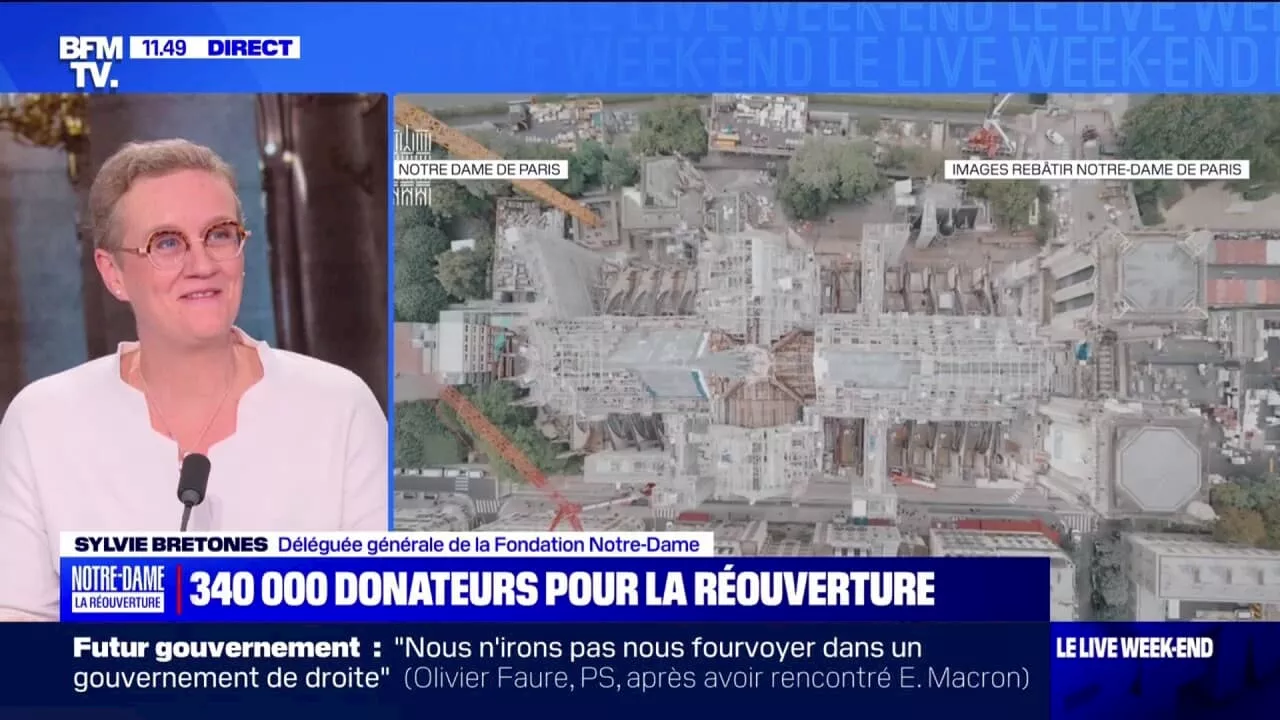 Sylvie Bretones (Fondation Notre-Dame): 'Des personnes de 150 pays différents ont donné pour la reconstruction de Notre-Dame'