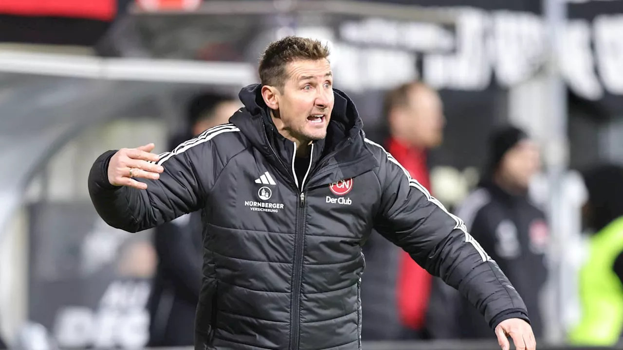 FCN: Darum war Club-Coach Miroslav Klose nach Elversberg-Pleite sauer!