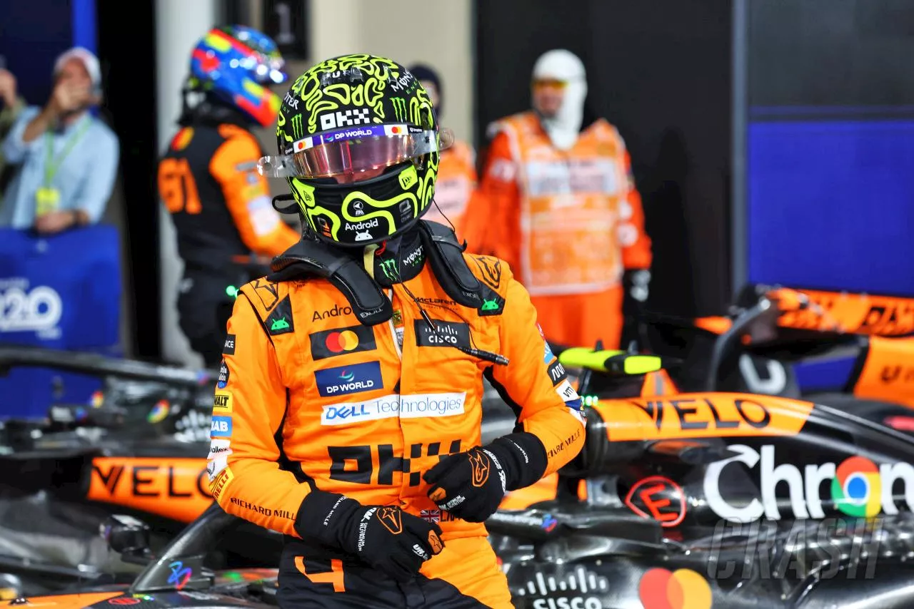 Lando Norris takes Abu Dhabi pole with McLaren on course to claim F1 title