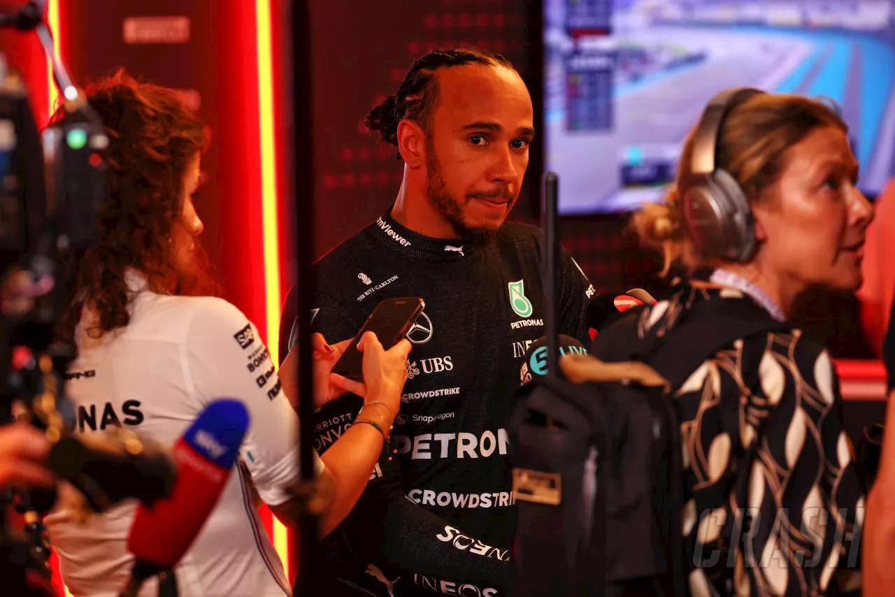 Lewis Hamilton says bollard strike “just my luck” in nightmare qualifying