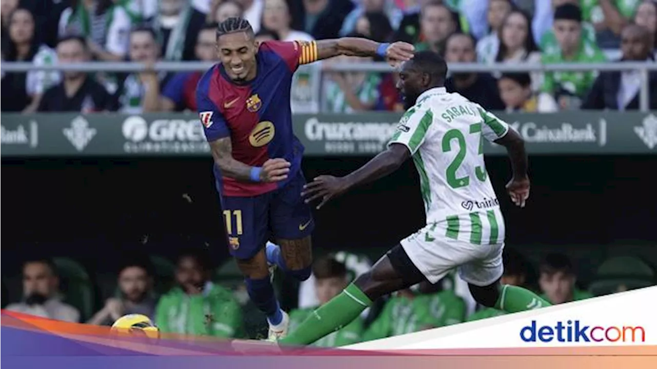 Real Betis Vs Barcelona Dramatis, Laga Tuntas 2-2