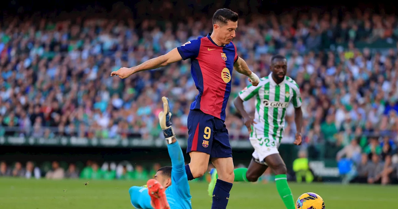 Betis Siviglia-Barcellona 2-2: Lewandowski, Lo Celso, Ferran Torres e Diao a segno