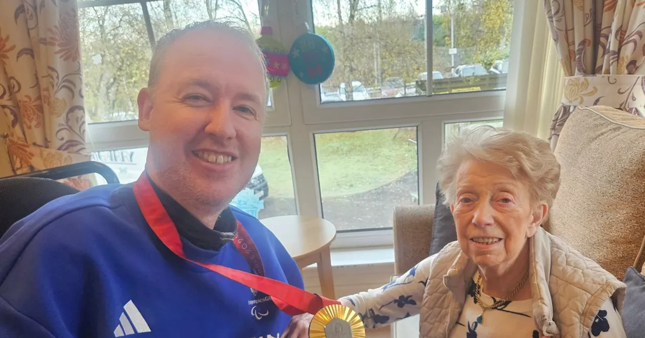 Paralympic gold medallist visits to Hamilton care home as he is branded a hero