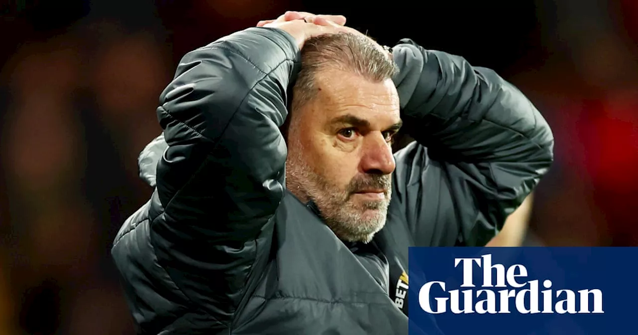 Ange Postecoglou blames mental softness for Tottenham’s inconsistency