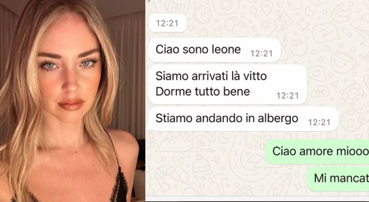 Chiara Ferragni pubblica la chat su WhatsApp con Leone, il web: «Le foto no e i messaggi privati sì? Che trist