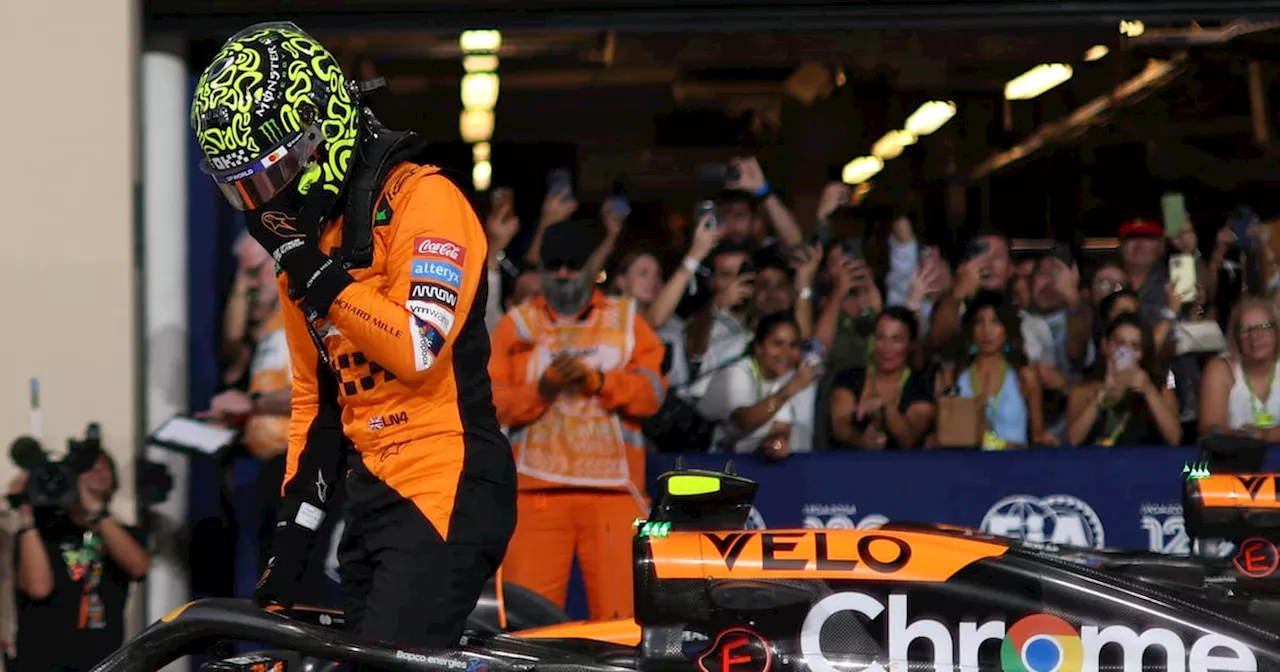 Lando Norris on pole as Lewis Hamilton suffers early elimination in Abu Dhabi