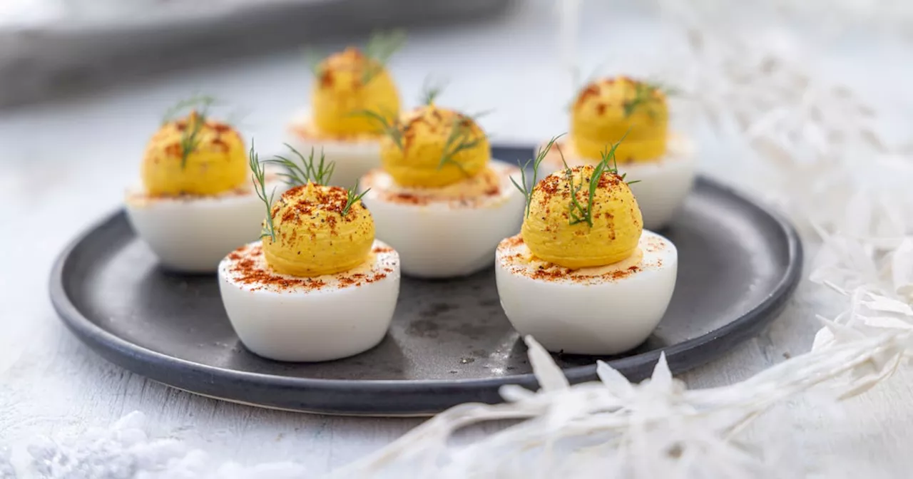 Mark Moriarty's party canapés: Devilled eggs