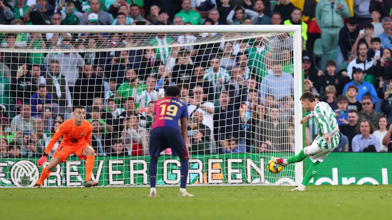 Rot für Flick und später Ausgleich: Barcelona verpasst Sieg bei Real Betis