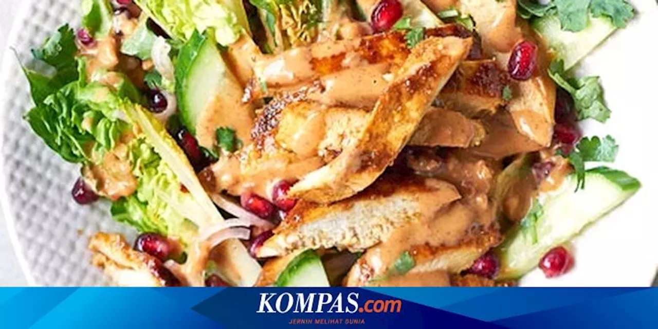 Resep Salad Sate Ayam, Menu Sehat Kaya Protein