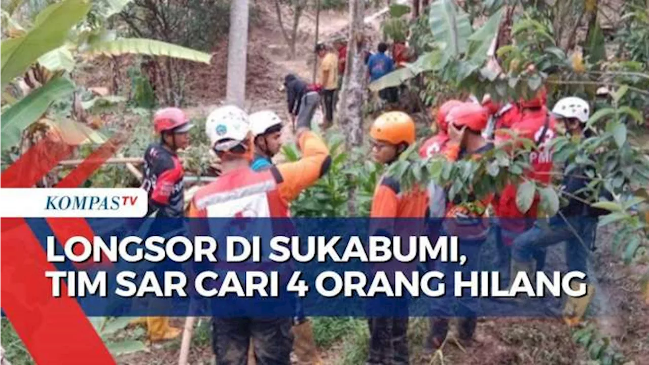 Pencarian Korban Hilang Longsor Sukabumi Terkendala Cuaca Buruk dan Medan Berat