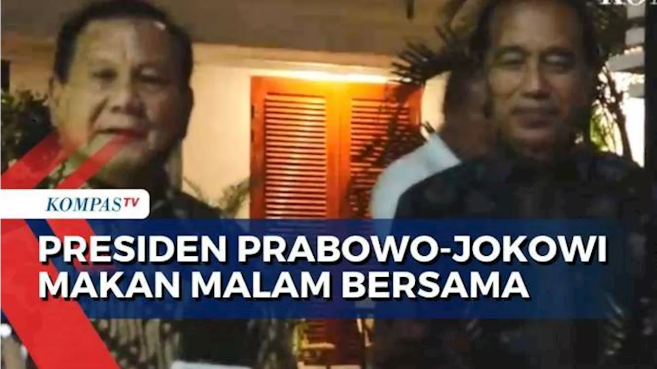 Presiden Prabowo dan Jokowi Makan Malam Bersama di Kertanegara