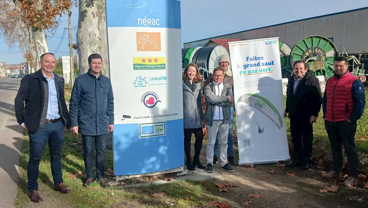 'L’été, on se douche au gaz vert !' 10 % du gaz consommé à Nérac est produit à moins de 10 km