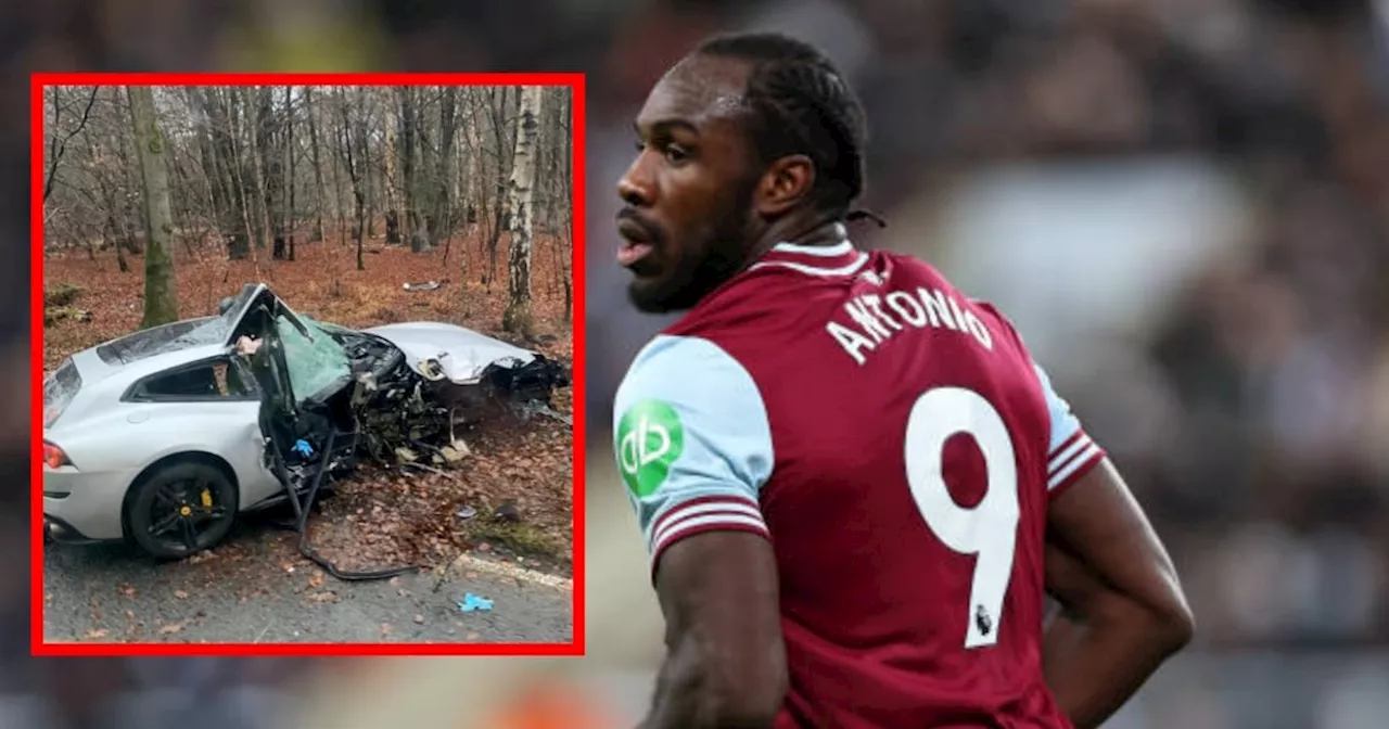 Michail Antonio, compañero de Edson Álvarez en el West Ham, sufre terrible accidente en carro (FOTO)