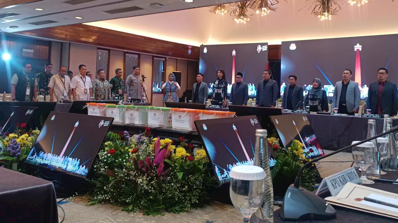 KPU DKI Resmi Gelar Rapat Pleno Rekapitulasi Suara Pilkada Jakarta Sore Ini