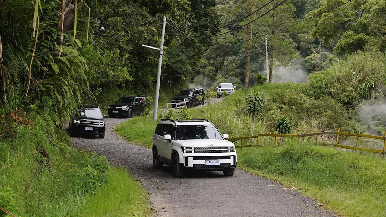 Menjajal All New Hyundai Santa Fe Melibas Jalur Menantang Kawah Kamojang