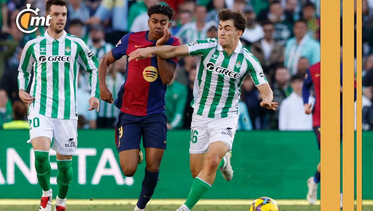 Barcelona empata ante el Betis en el Villamarín y se pone en manos del Real Madrid