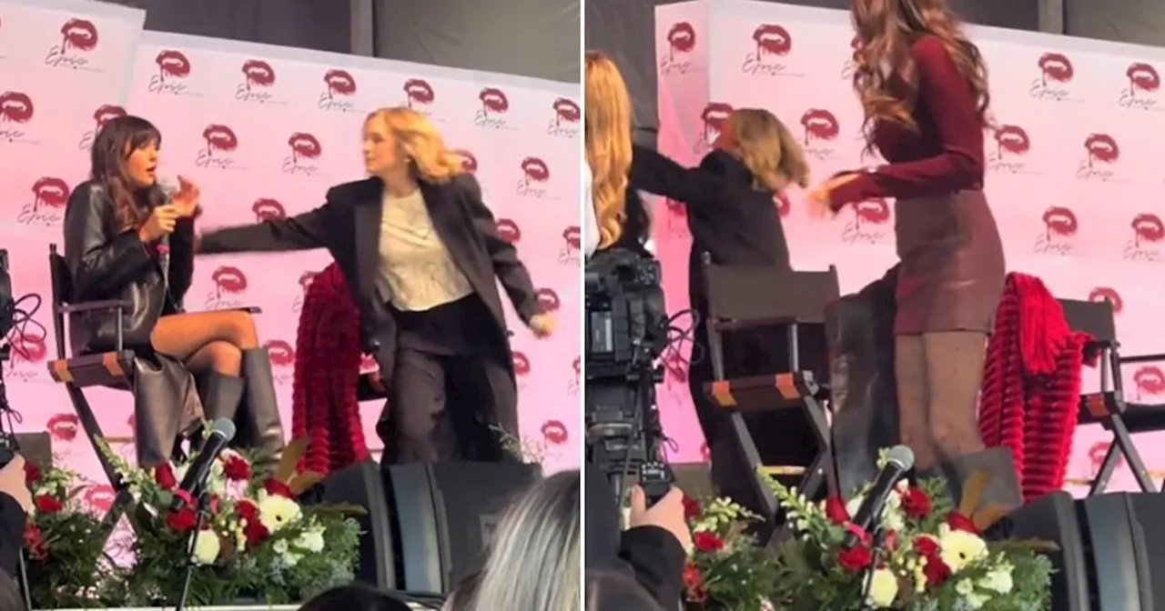 Vampire Diaries star narrowly escapes getting crushed on stage