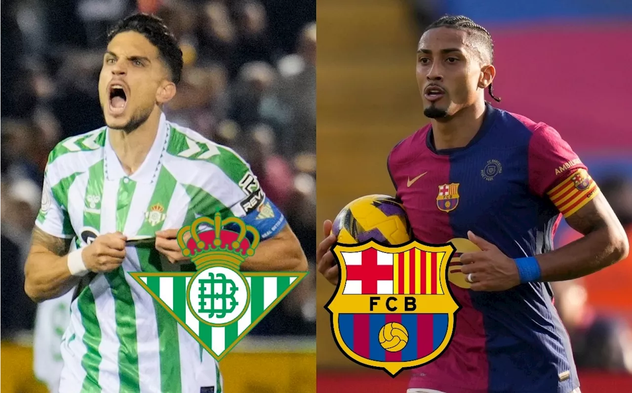 Betis vs Barcelona EN VIVO: Horario y dónde ver partido HOY de LaLiga