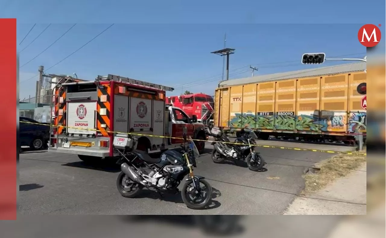 Mujer extranjera sufre de amputaciones en sus piernas tras accidente con tren de carga en Zapopan