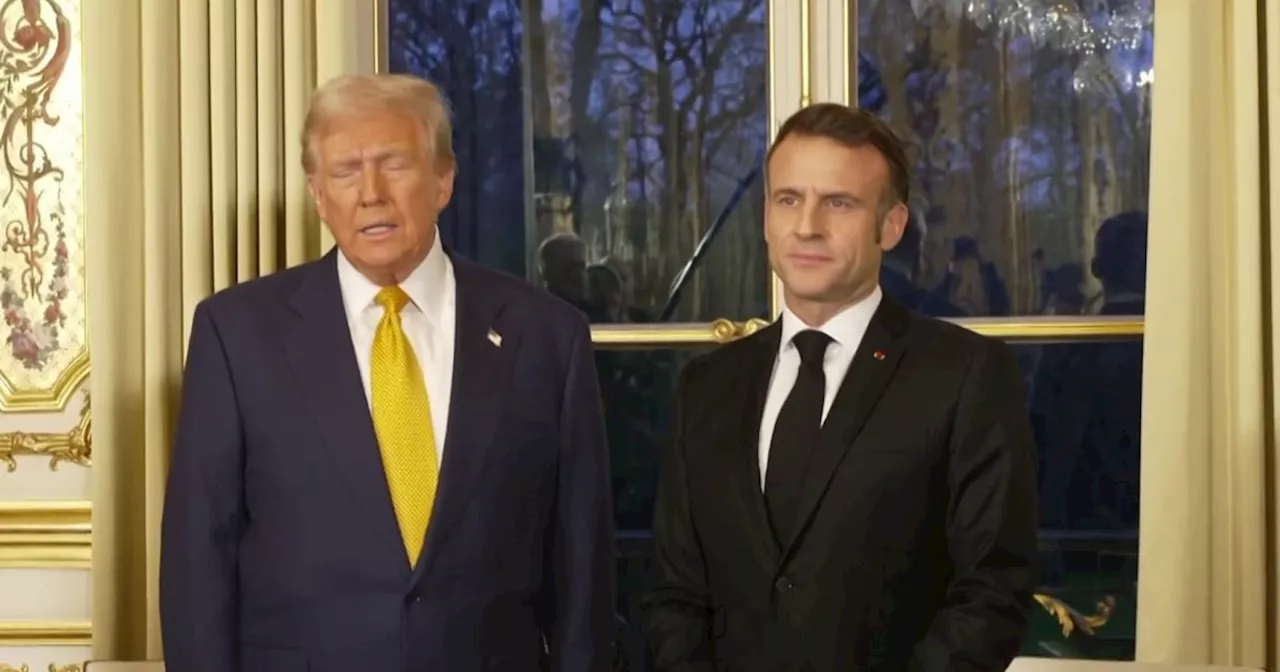 French President Macron welcomes Trump ahead of meeting as a 'great honor'