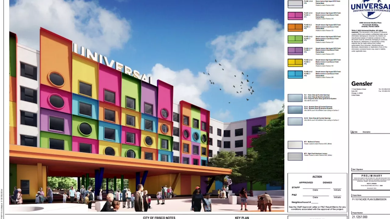 Frisco's Universal Kids Resort hotel design gets city approval, despite 10-year-old's objection