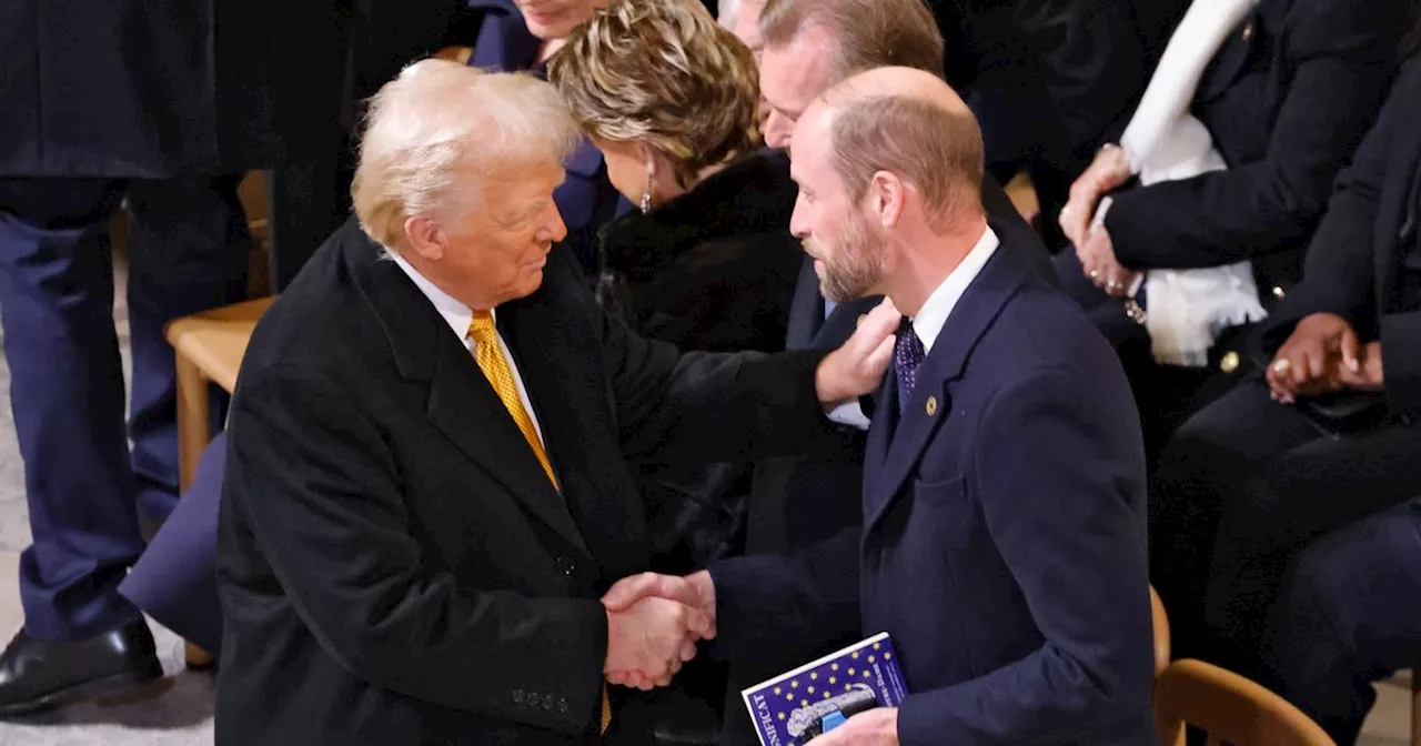 Prince William meets Donald Trump in Paris as pair put on friendly display