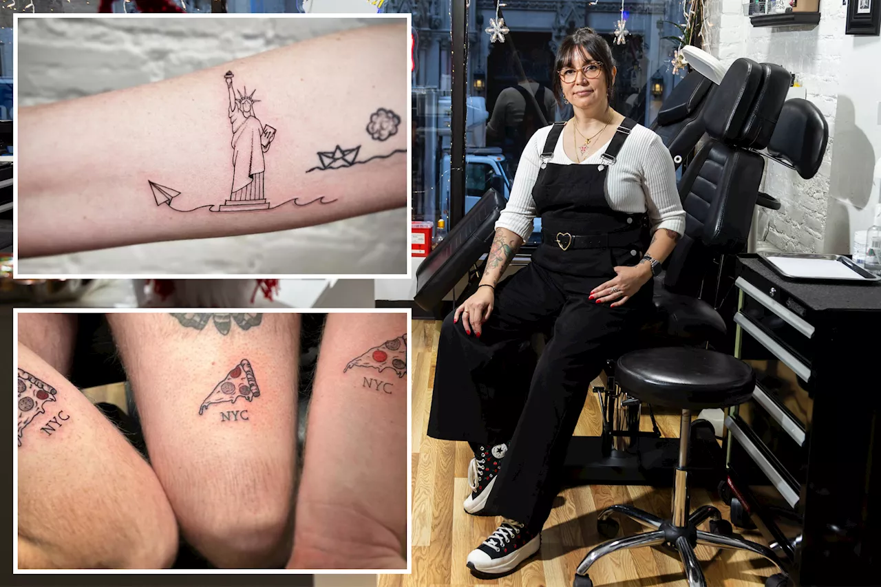  Forget t-shirts — Times Square tourists are celebrating permanent NYC love with tattoos