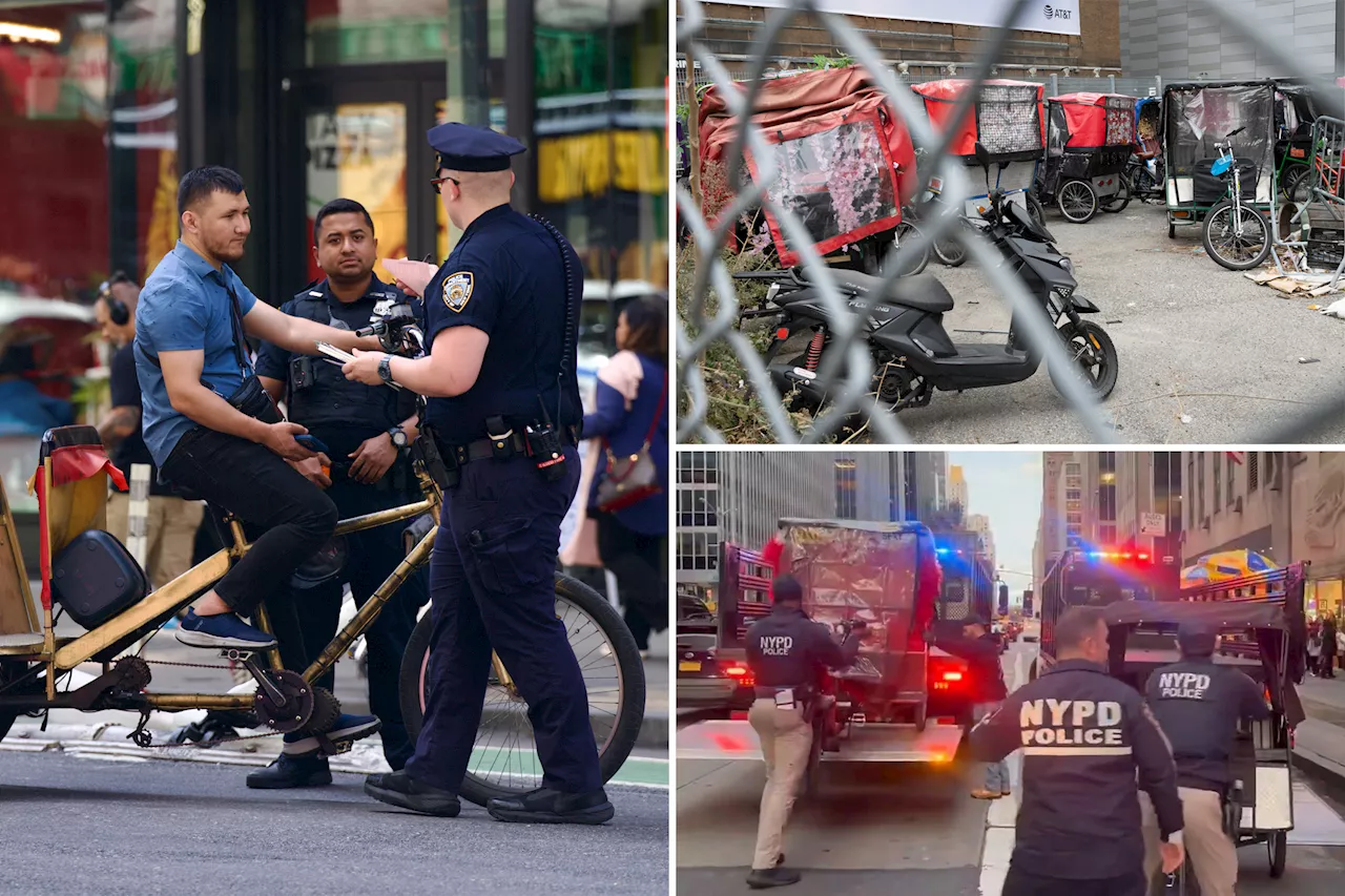  Seizures of illegal NYC pedicabs soar after Post exposé on Wild West industry