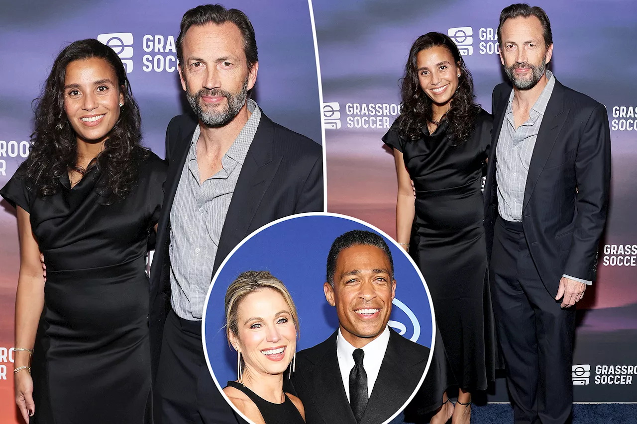 Amy Robach, T.J. Holmes' exes Andrew Shue and Marilee Fiebig make red carpet debut as a couple after divorces