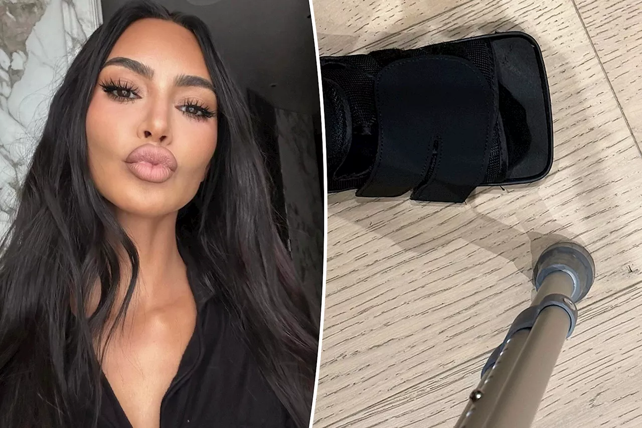 Kim Kardashian reveals she broke her foot right before the holidays: ‘FML’