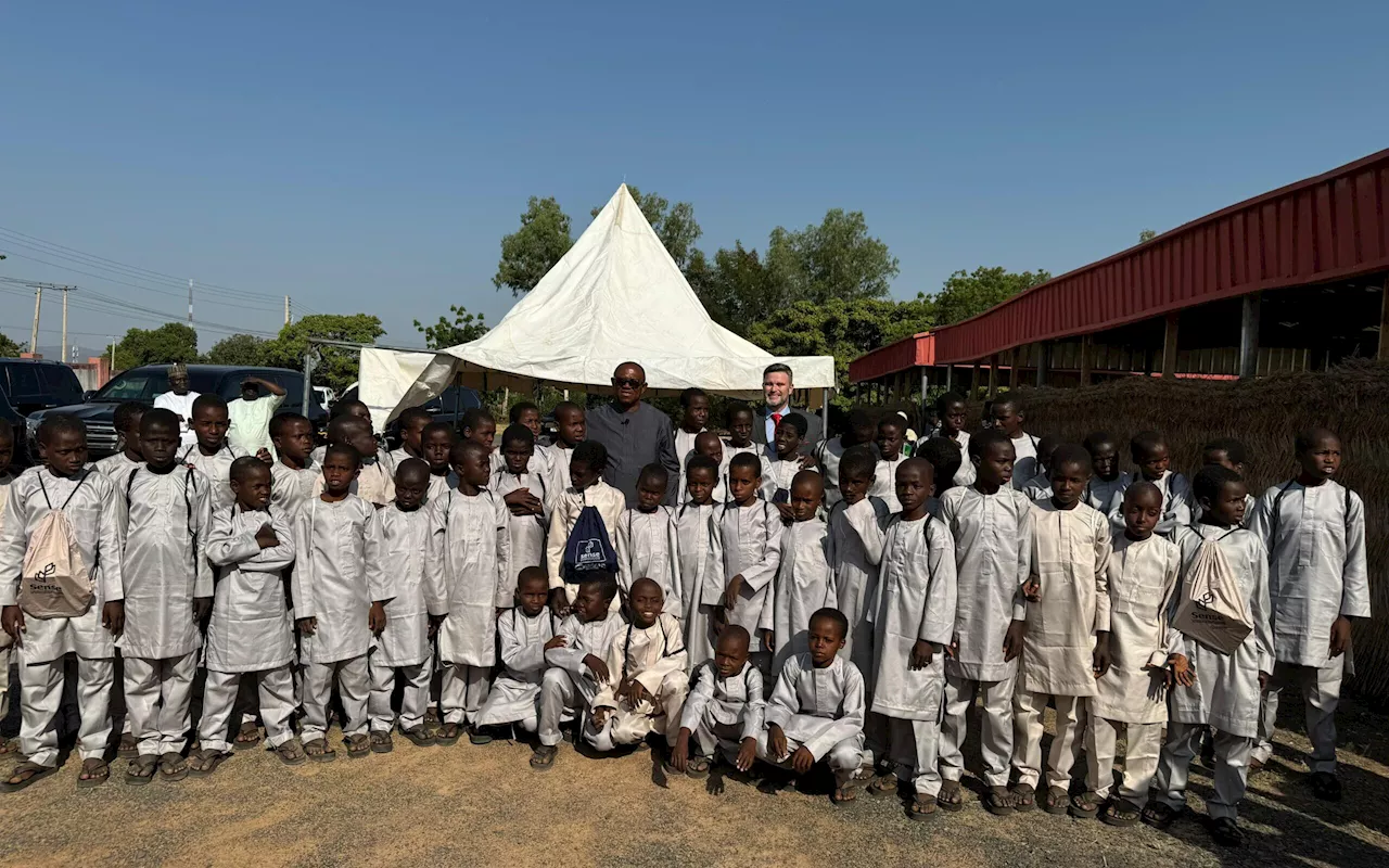 FEATURE: Day Peter Obi visited AUN, taught Almajiri boys civic education, hygiene