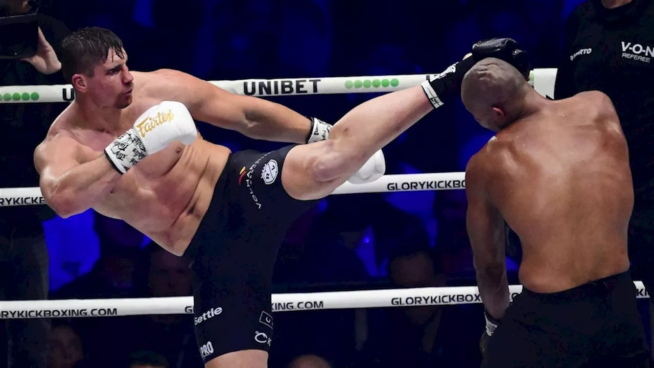 Rico Verhoeven behoudt wereldtitel na loodzwaar duel met Levi Rigters