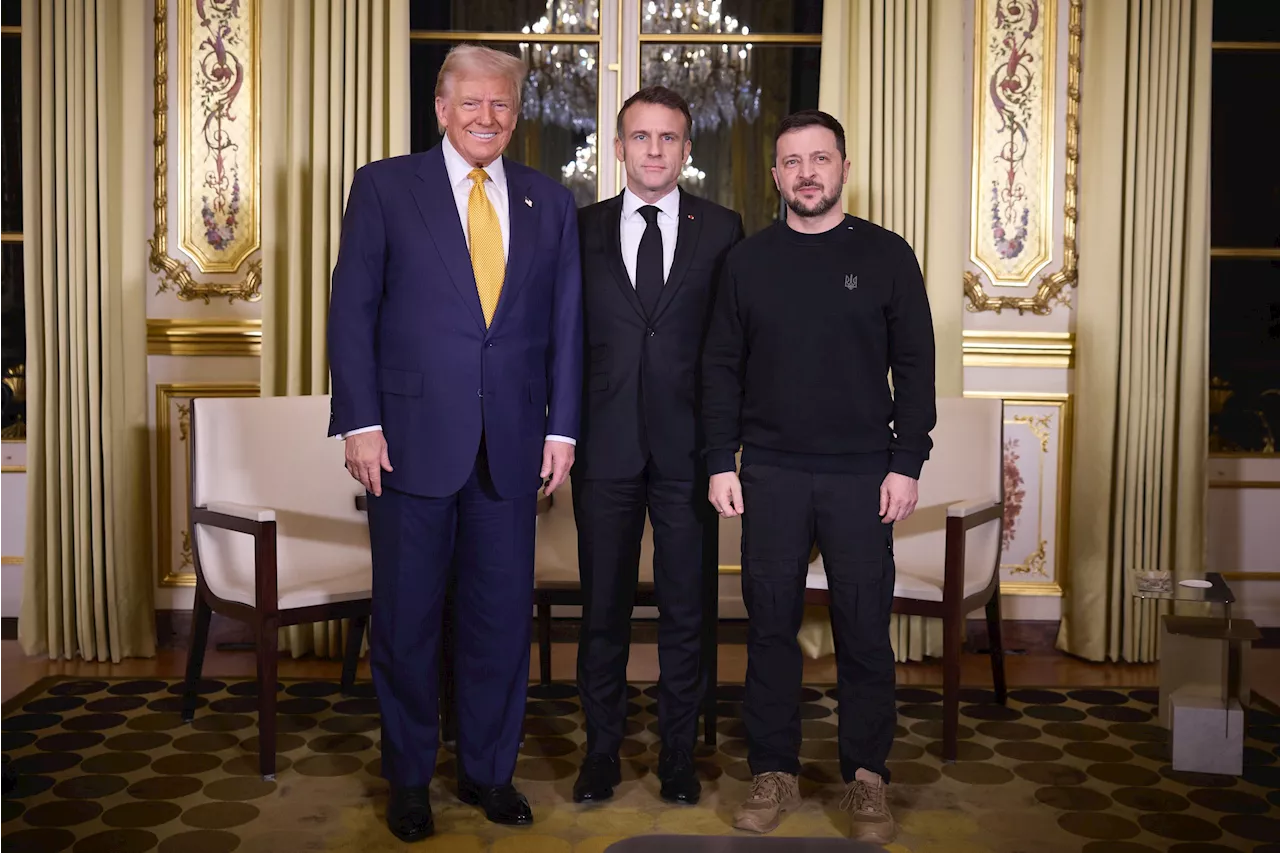 Zelensky encontra Trump e Macron e cita trabalho conjunto pelo fim da guerra