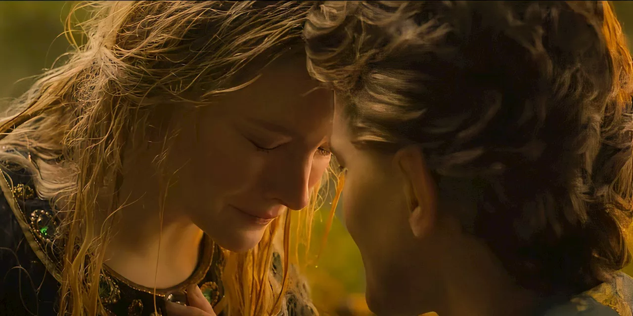 Galadriel & Elrond's Rings Of Power Season 2 Kiss Clarified By Lord Of The Rings Star & Showrunners