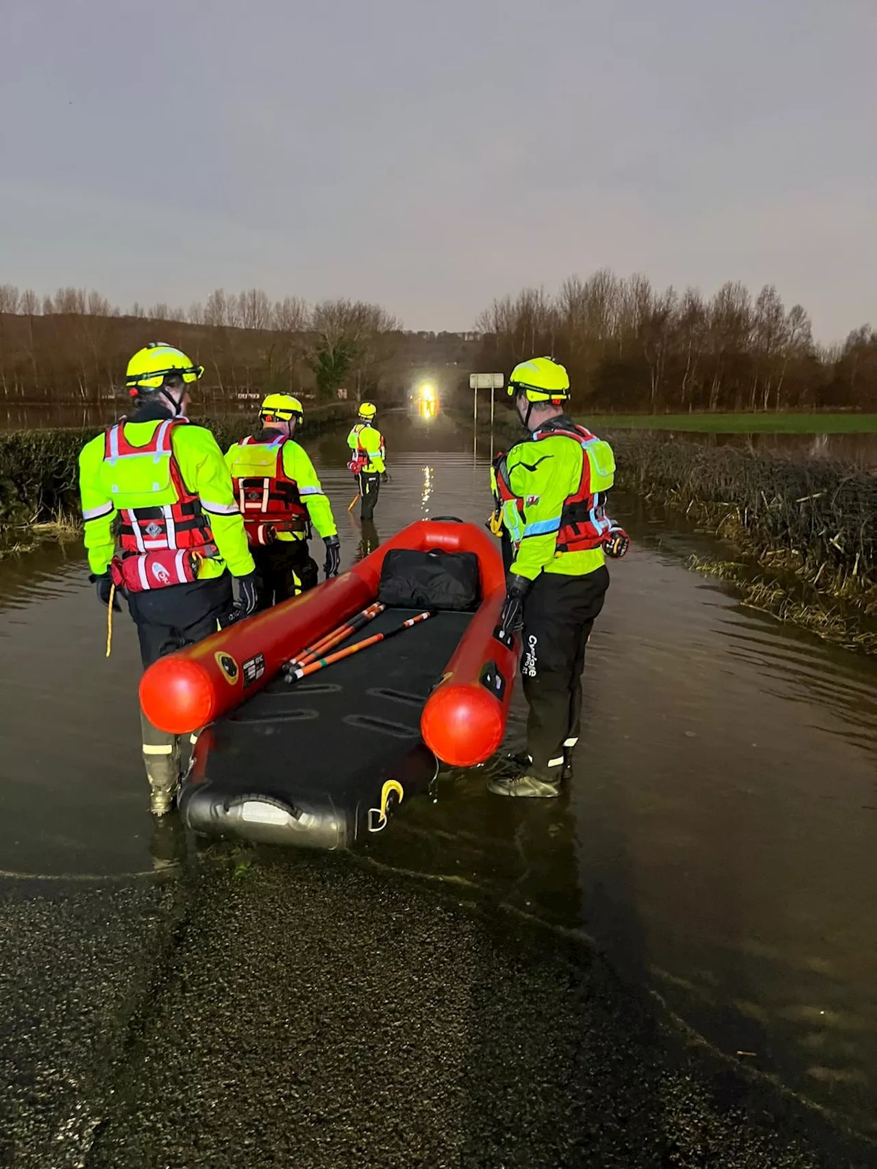 Travel chaos and floodwater rescue as Storm Darragh wreaks havoc in Shropshire