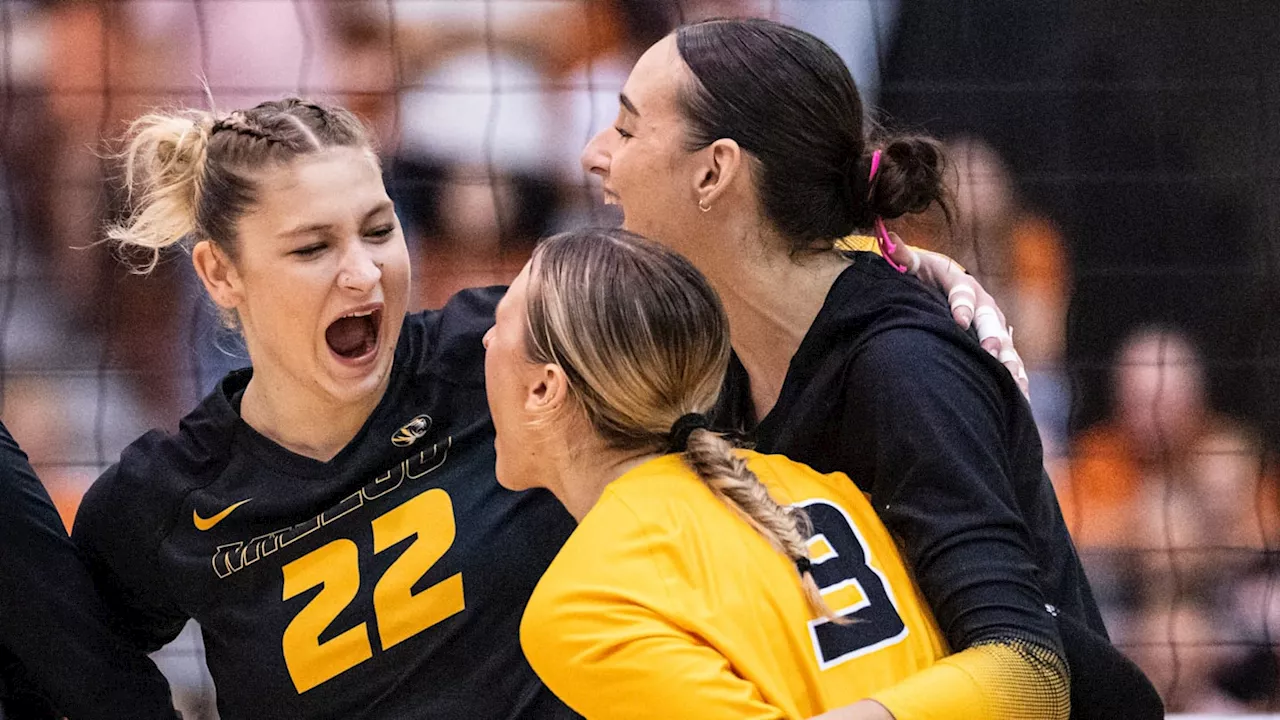 No. 25 Mizzou Volleyball Upsets No. 15 SMU to Advance in NCAA Tournament