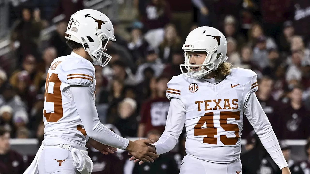 Texas Longhorns Kicker Bert Auburn Sets New Program Record