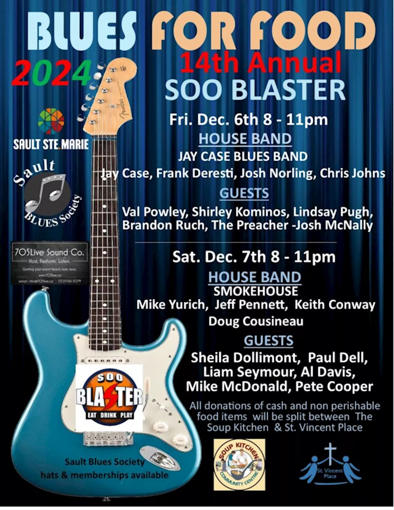 14th Annual Blues for Food Soup Kitchen & St. Vincent fundraiser