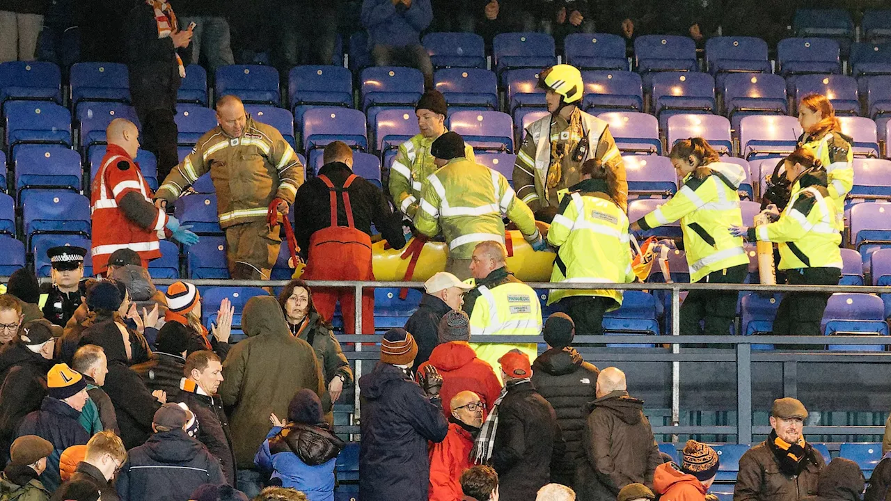 Championship match delayed due to medical emergency as fan hospitalised...