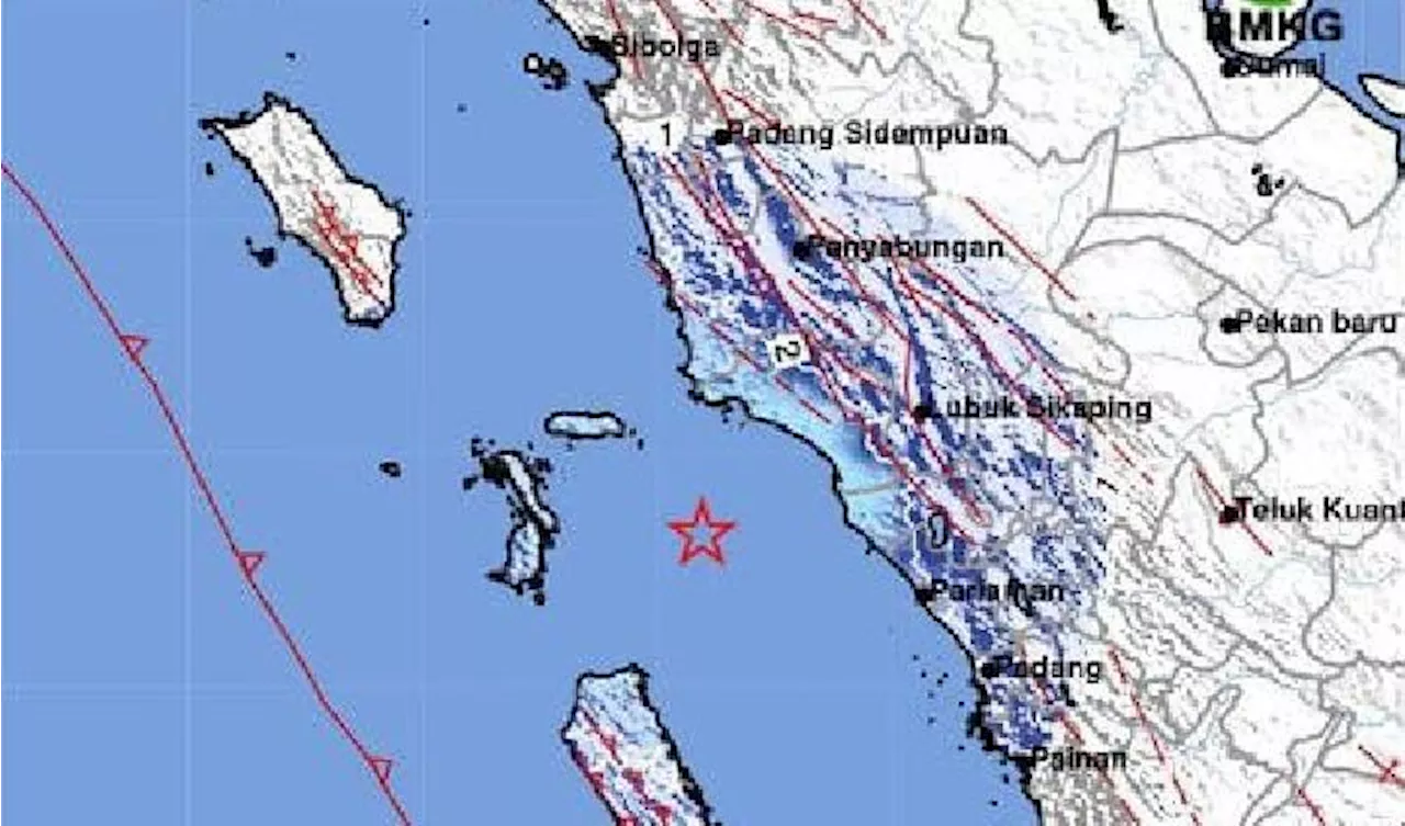 Info Terkini Gempa M4,8 Guncang Pasaman Barat Sumbar Akibat Aktivitas Sesar Mentawai