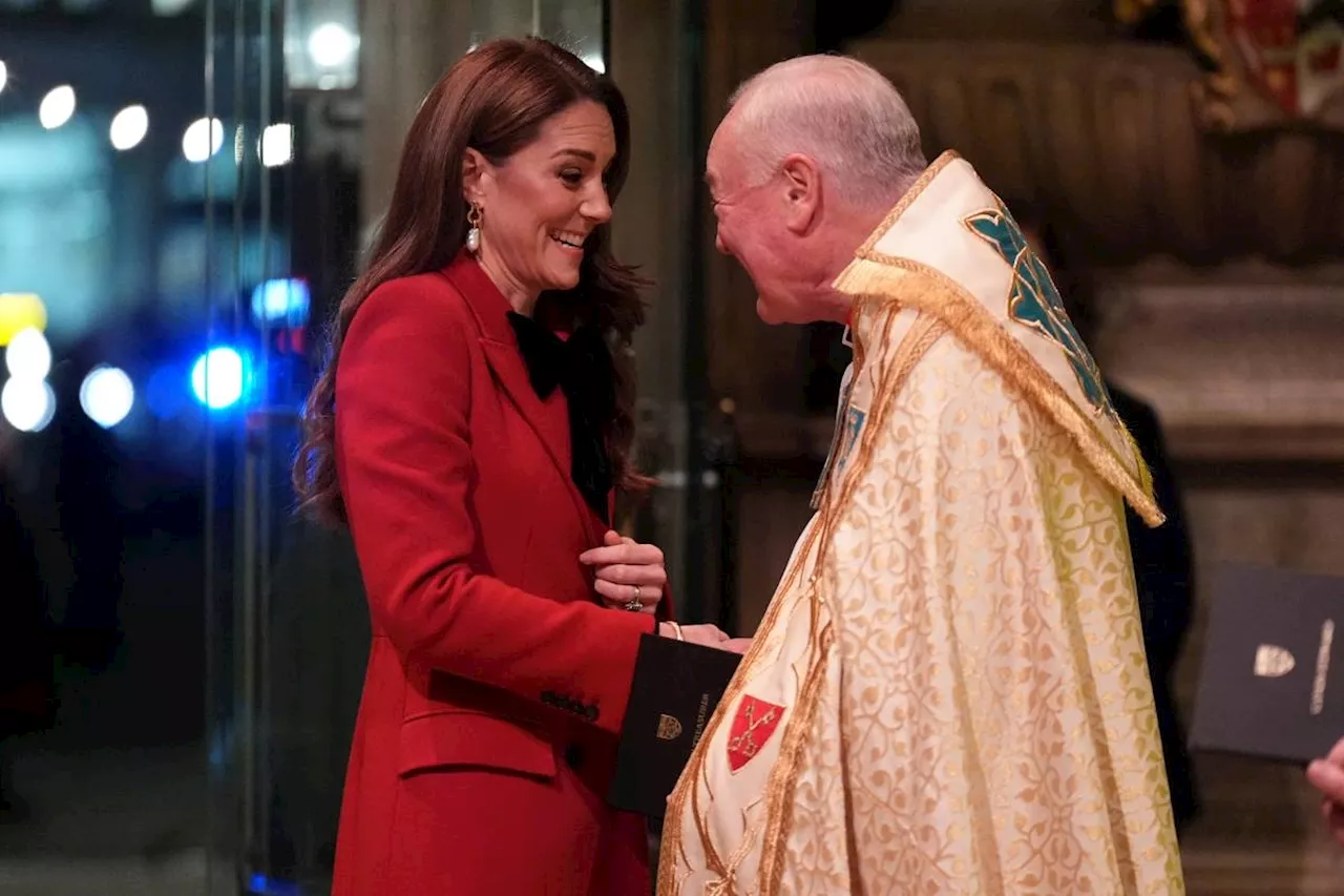 UK's Catherine reflects on 'difficult times' at Christmas service