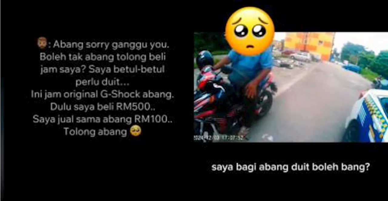 Man stops PDRM to sell watch, kind officer donates money