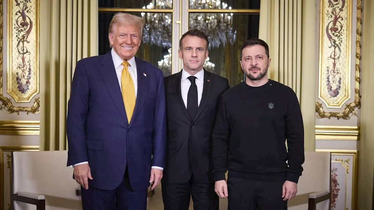 Zelenskyy, Trump, Macron push for 'swift' and 'just' end to Ukraine war