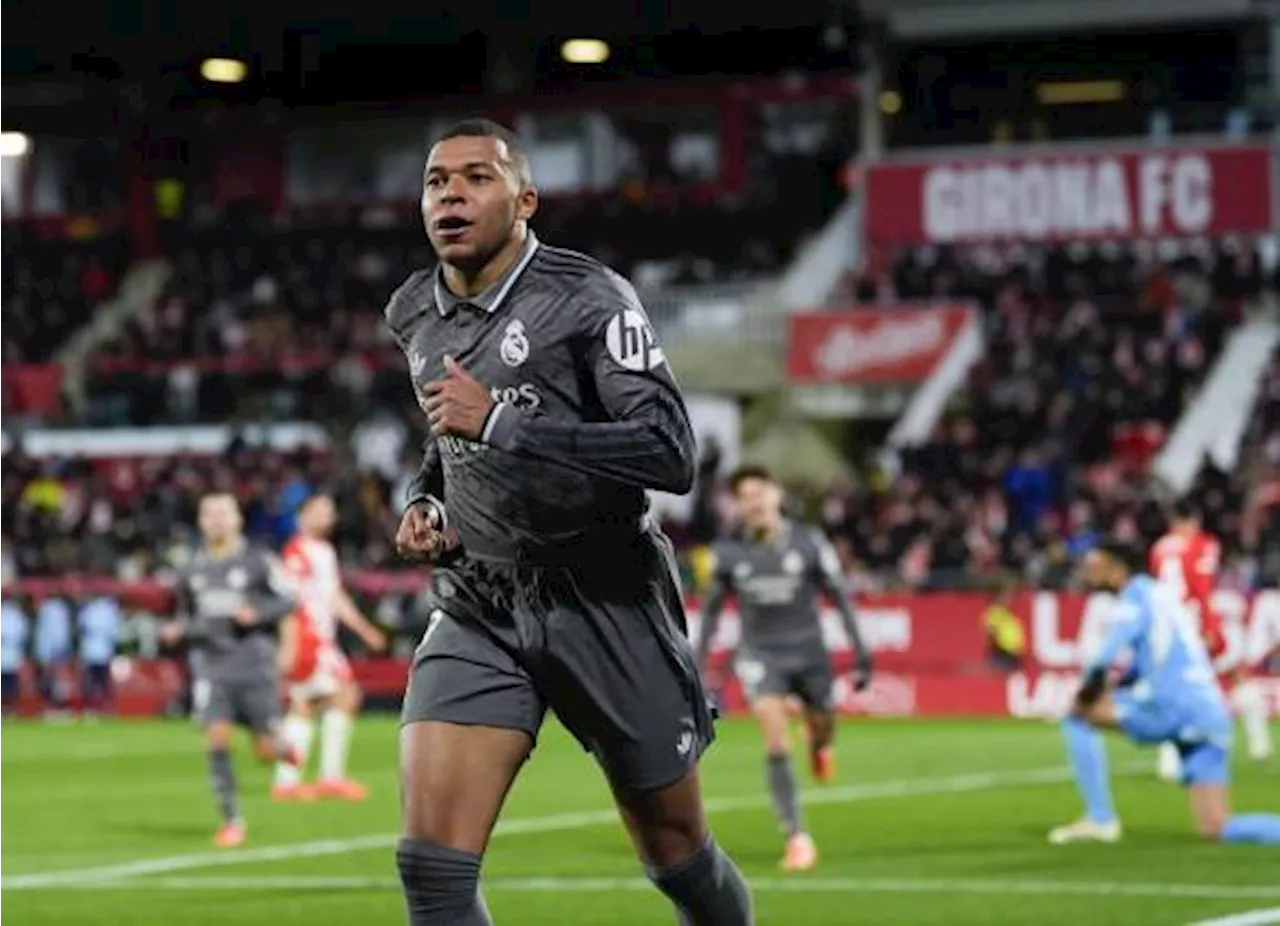 Kylian Mbappé anota, el Real Madrid golea y gana al Girona