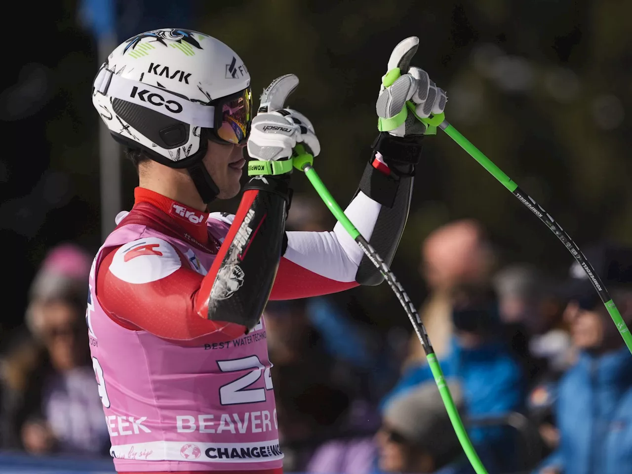 Lukas Feurstein sensationell am Super-G-Podest